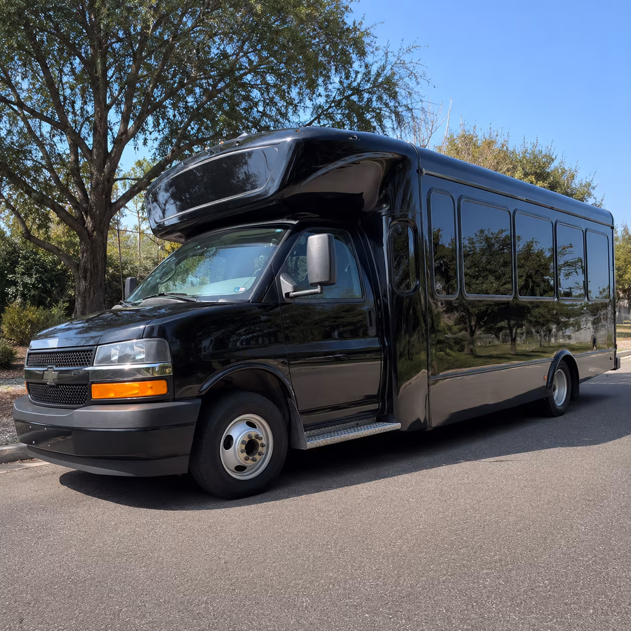 olathe party bus booking step 1
